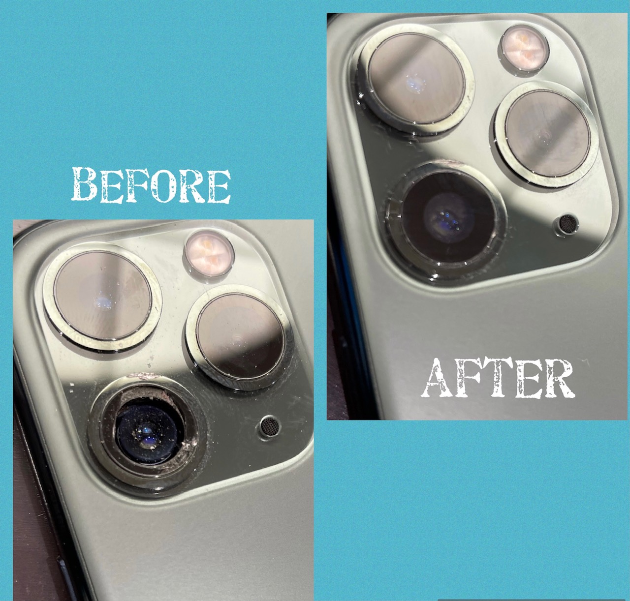 iPhone１１のカメラレンズ交換に鞍手町よりお越し頂きました(*^^)