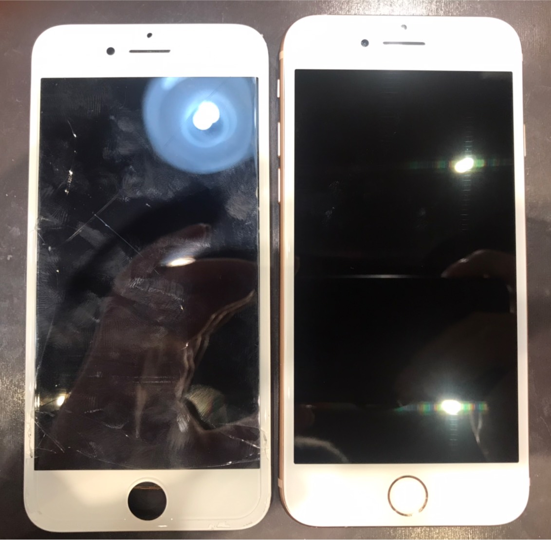 落下により画面が割れてしまったiphone7の修理を担当しました！