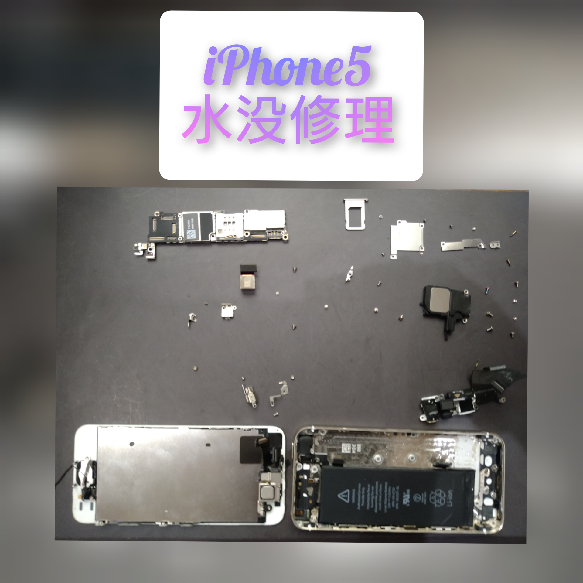 iPhone5 水没修理
