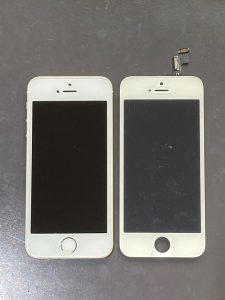 アイホーンSE（第一世代）　液晶漏れ【iPhone SE】　中間市