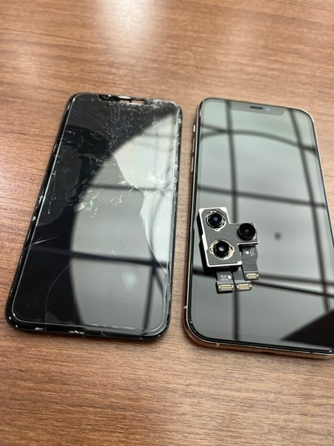 iPhone１１proの画面、カメラ交換を交換しました！