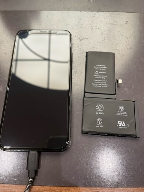 iPhoneXのバッテリー交換をしました！