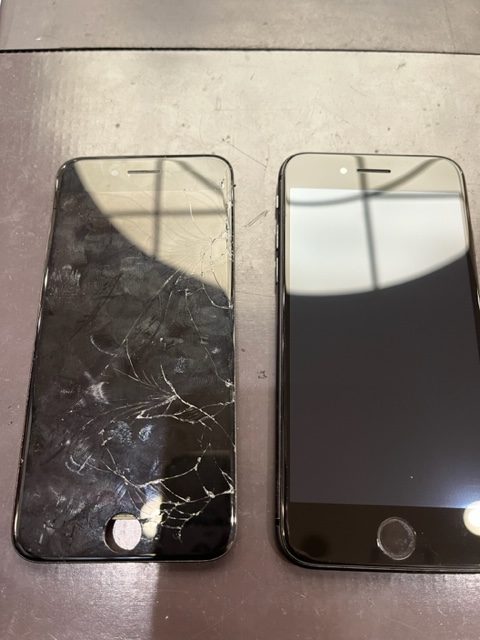直方市よりiPhone８の画面交換にご来店いただきました