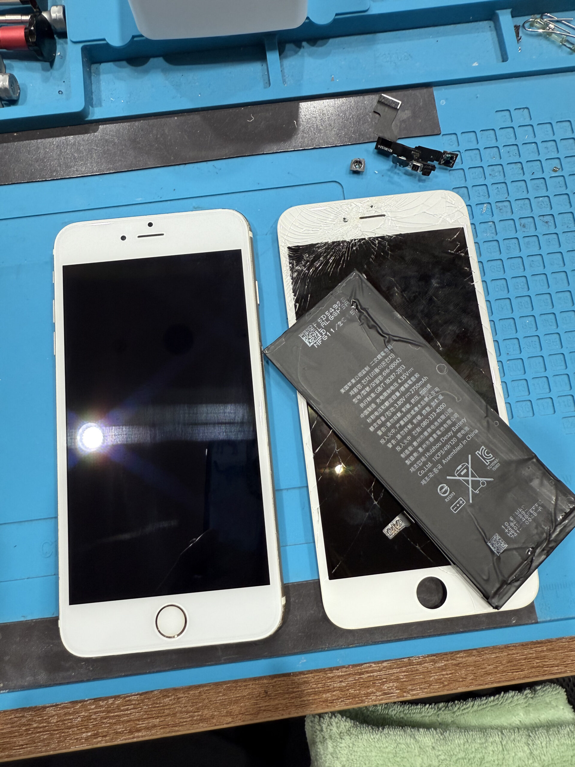 【飯塚店】iPhone 6sPlus　液晶画面、バッテリー、イヤースピーカー修理　田川市よりご来店